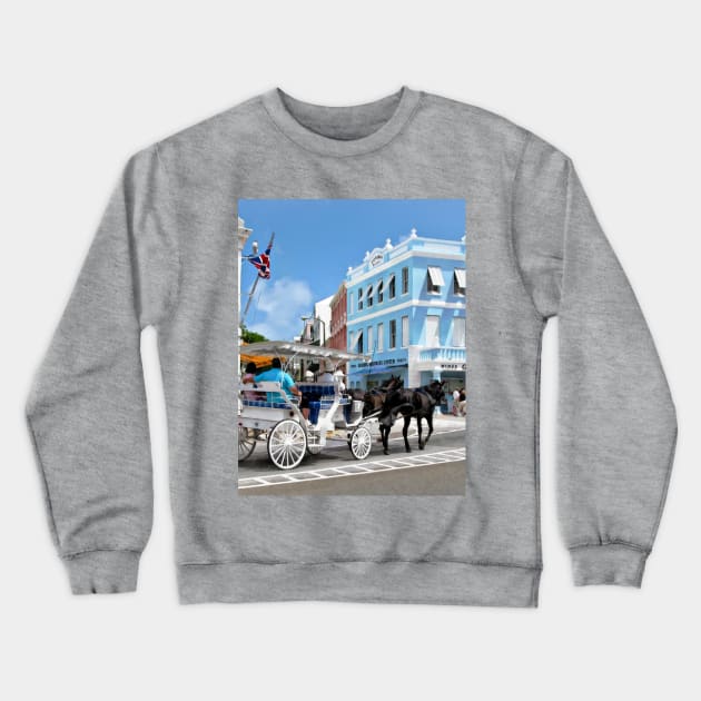 Hamilton Bermuda - Carriage Ride Crewneck Sweatshirt by SusanSavad